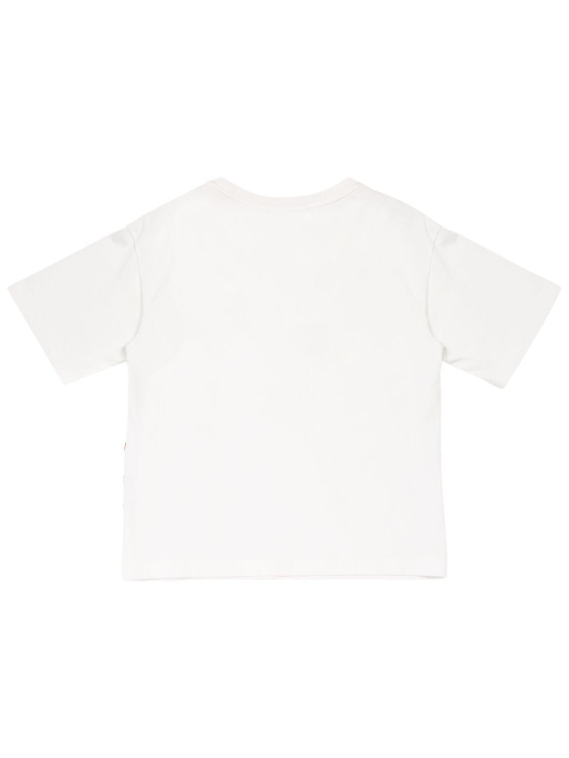 Printed Cotton Jersey T-shirt by EMPORIO ARMANI