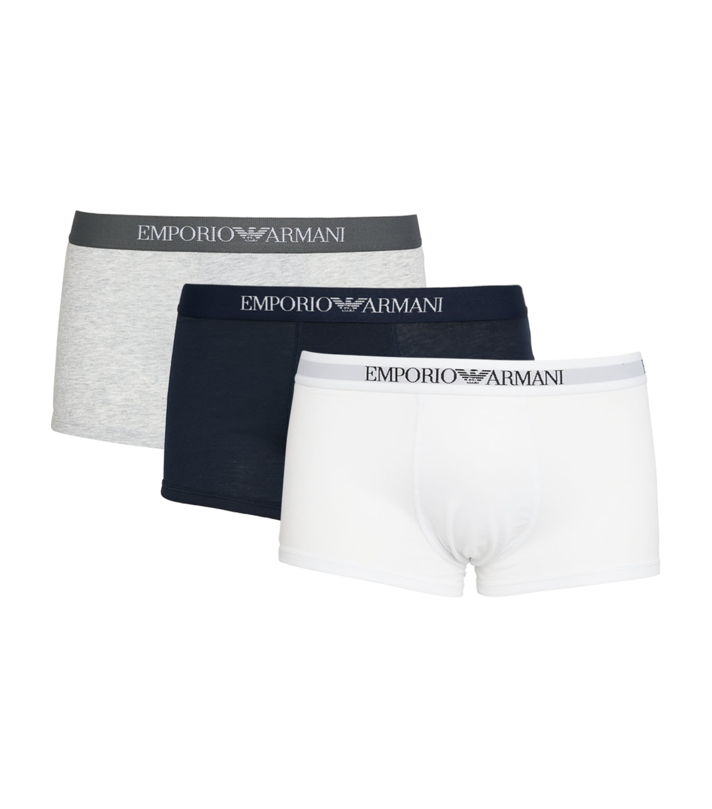 Pure Cotton Trunks (Pack of 3) by EMPORIO ARMANI