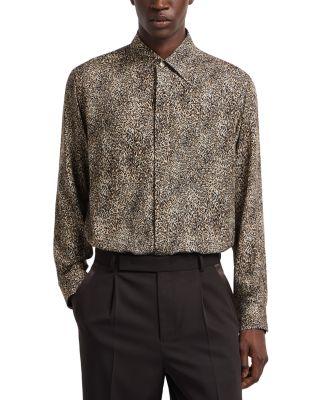 Regular Fit Animal Print Shirt by EMPORIO ARMANI