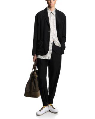 Regular Fit Black Beauty Trousers by EMPORIO ARMANI