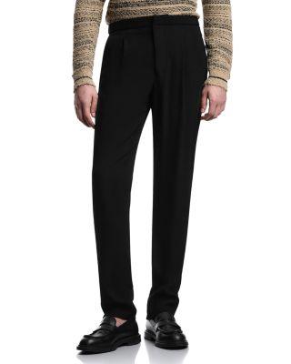 Regular Fit Gabardine Trousers by EMPORIO ARMANI