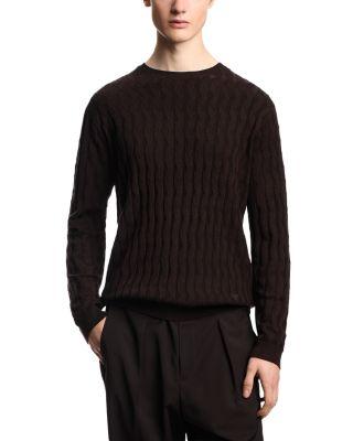 Regular Fit Geometric Jacquard Sweater by EMPORIO ARMANI