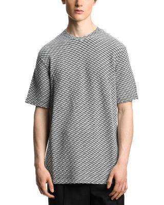 Regular Fit Jacquard Geo Motif Tee by EMPORIO ARMANI