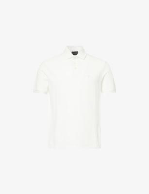 Regular-Fit Short-Sleeve Cotton-Piqué Polo Shirt by EMPORIO ARMANI