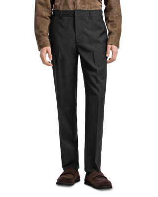 Regular Fit Wool Trousers by EMPORIO ARMANI