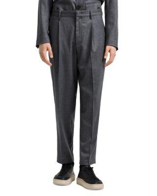 Relaxed Fit Wool Trousers by EMPORIO ARMANI