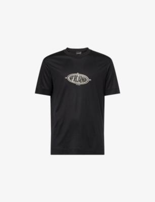 Retro Logo Jersey T-shirt by EMPORIO ARMANI