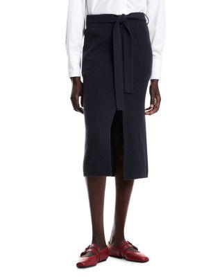 Ribbed Knit Midi Skirt by EMPORIO ARMANI