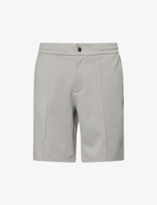 Ribbed Regular-Fit Stretch-Cotton Blend Shorts by EMPORIO ARMANI