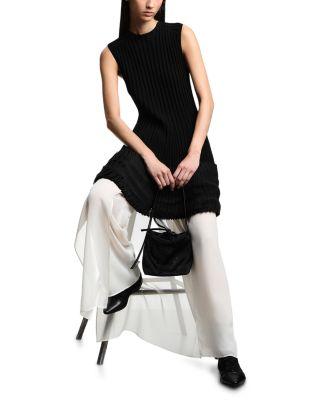 Ribbed Ruffled Hem Dress by EMPORIO ARMANI
