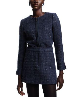 Sequined Tweed Mini Skirt by EMPORIO ARMANI