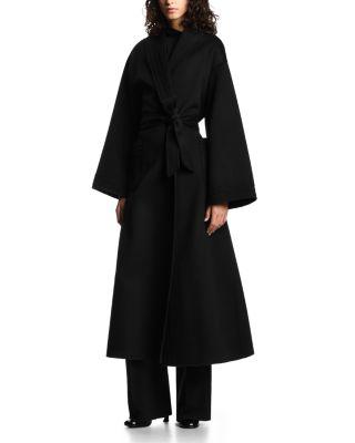 Shawl Collar Belted Coat by EMPORIO ARMANI