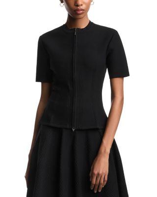 Short Sleeve Knit Jacket by EMPORIO ARMANI
