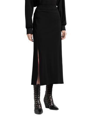 Side Slit Midi Skirt by EMPORIO ARMANI