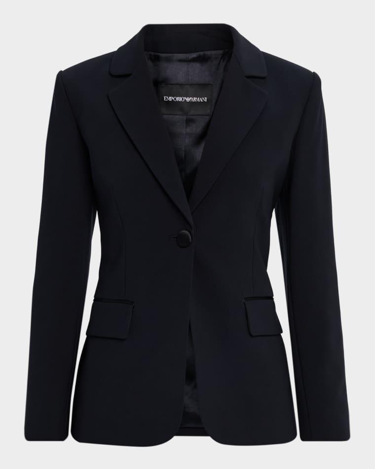 Single-Button Cutaway Blazer by EMPORIO ARMANI