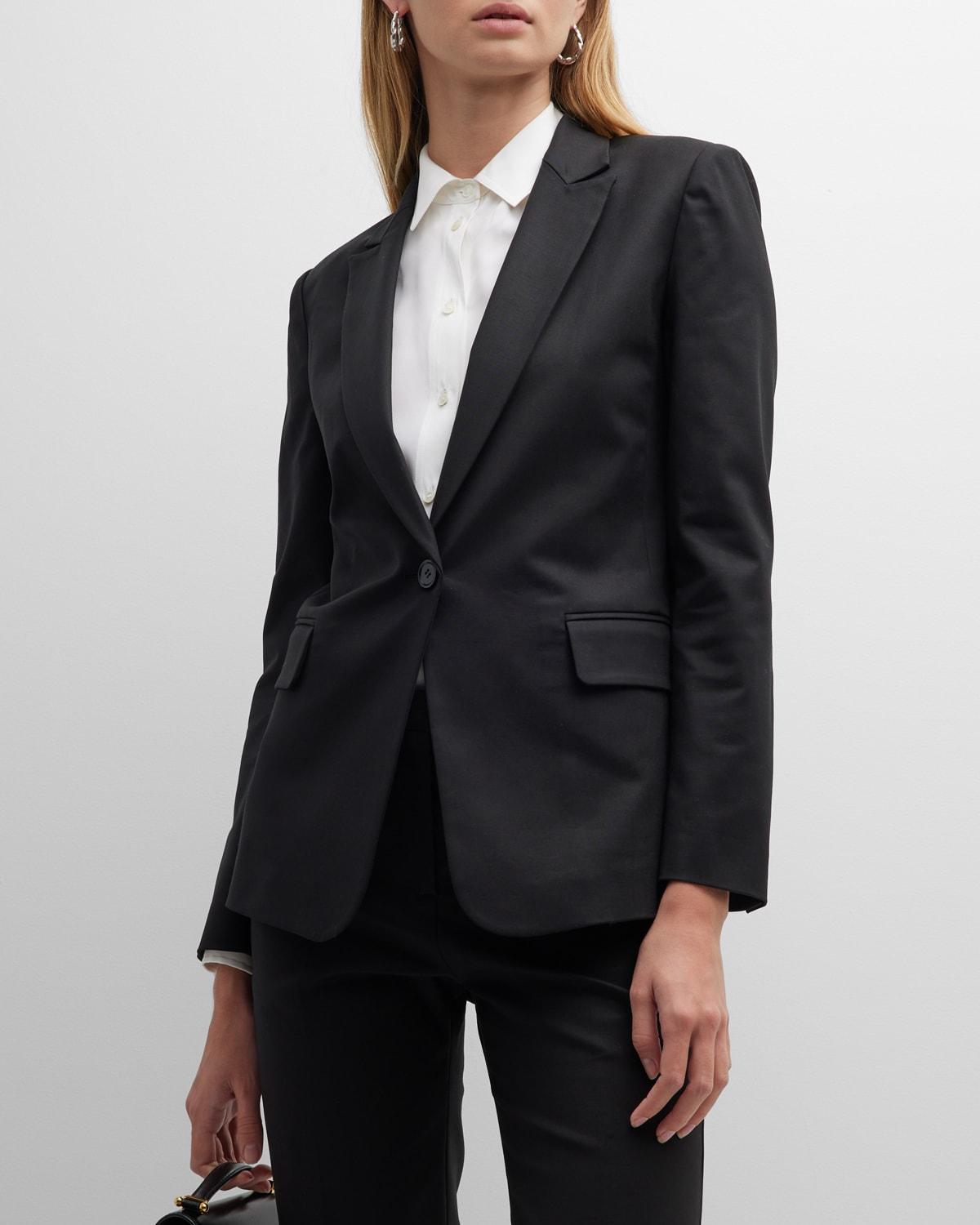 Single-Button Stretch Blazer by EMPORIO ARMANI
