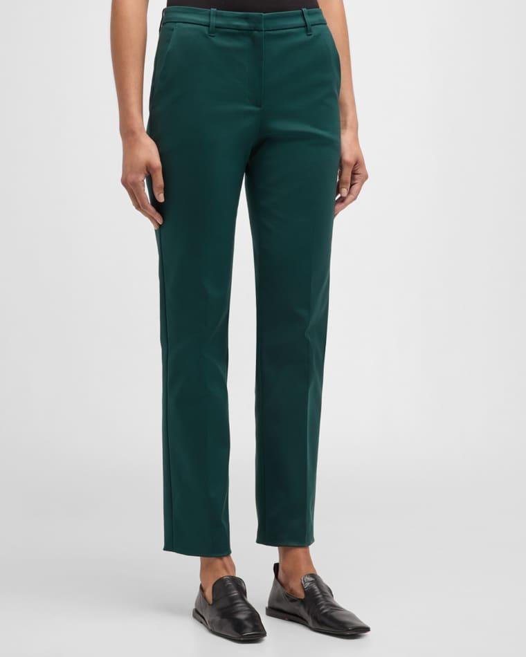 Straight-Leg Couture Cotton Trousers by EMPORIO ARMANI