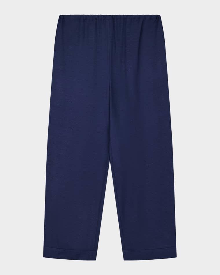 Straight-Leg Micro Leopard Jacquard Trousers by EMPORIO ARMANI