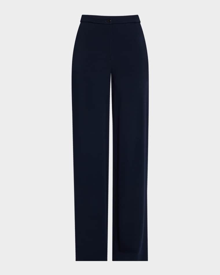 Straight-Leg Pique Trousers by EMPORIO ARMANI