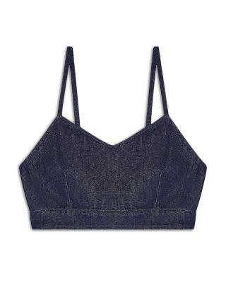 Strappy Denim Crop Top by EMPORIO ARMANI