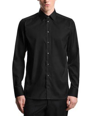 Stretch Cotton Shirt by EMPORIO ARMANI