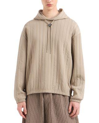 Striped Hooded Sweatshirt by EMPORIO ARMANI