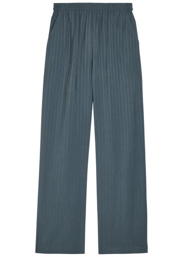 Striped loose straight-leg trousers by EMPORIO ARMANI