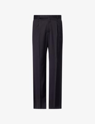 Tailored Wide-Leg Wool Trousers by EMPORIO ARMANI