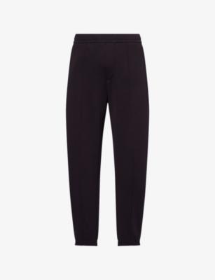 Tapered-Leg Relaxed-Fit Stretch-Cotton Blend Jogging Bottoms by EMPORIO ARMANI