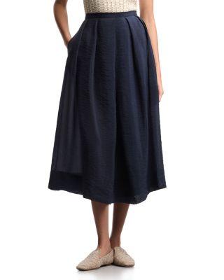 Techno Creponne Midi Skirt by EMPORIO ARMANI