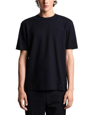 Textured Cotton Jacquard Tee by EMPORIO ARMANI