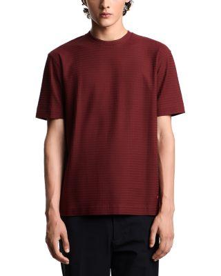 Textured Cotton Jacquard Tee by EMPORIO ARMANI