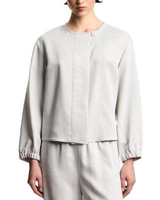 Textured Zip Jacket by EMPORIO ARMANI