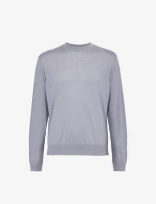 Travel crew-neck wool knitted jumper by EMPORIO ARMANI