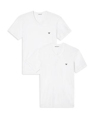 V-Neck Stretch Tees by EMPORIO ARMANI