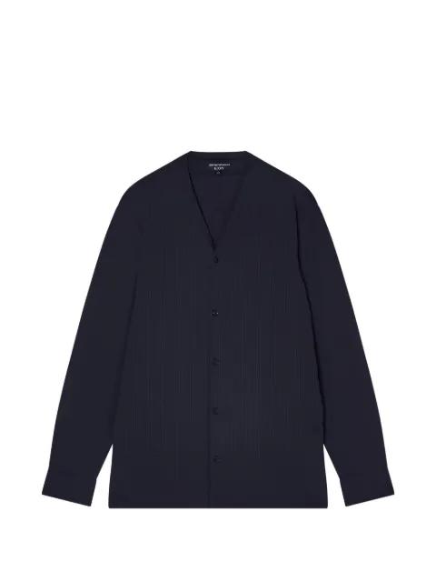 V-neck long-sleeved shirt by EMPORIO ARMANI