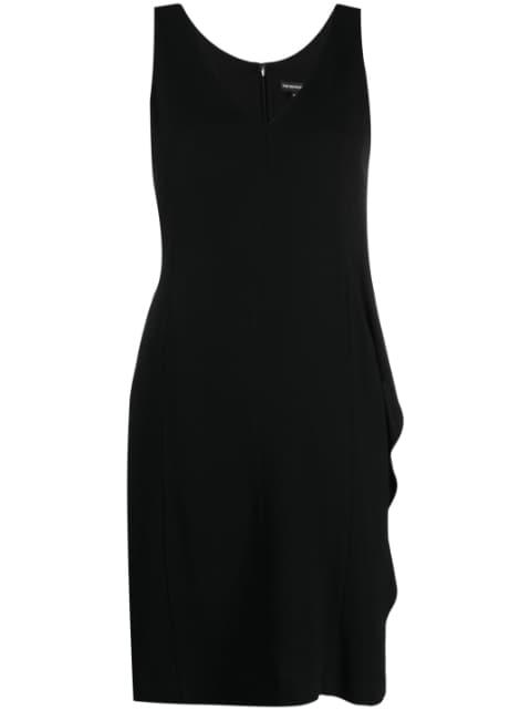 V-neck sleeveless dress by EMPORIO ARMANI