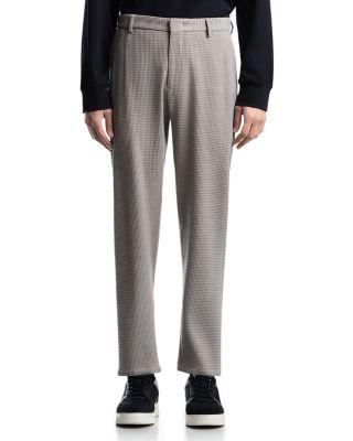 Waffle Effect Virgin Wool Trousers by EMPORIO ARMANI