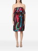 abstract-pattern bustier mini dress by EMPORIO ARMANI abstract-pattern bustier mini dress by EMPORIO ARMANI