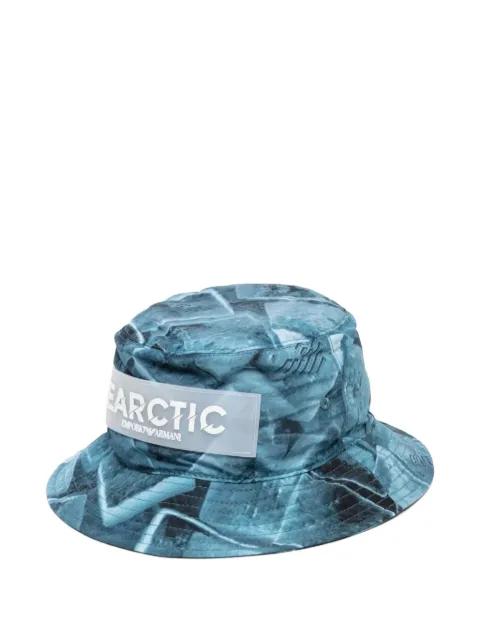 arctic-print bucket hat by EMPORIO ARMANI
