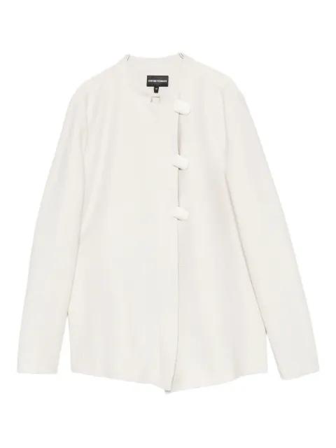 asymmetric-fastening jacket by EMPORIO ARMANI