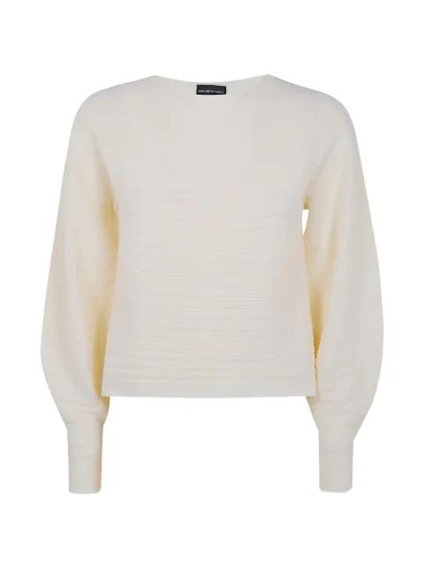 balloon-sleeve sweater by EMPORIO ARMANI