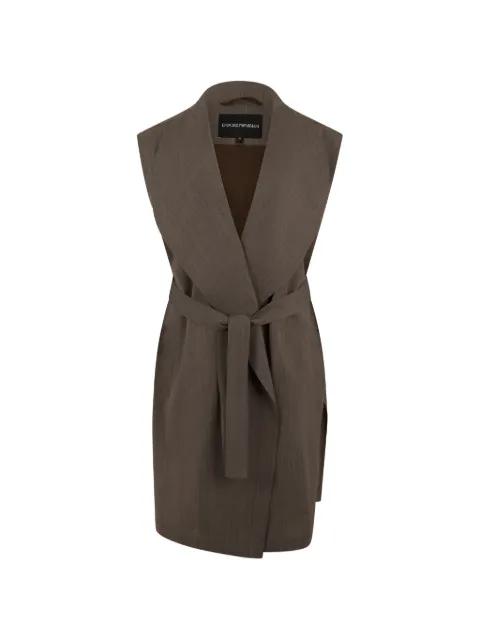 belted coat by EMPORIO ARMANI