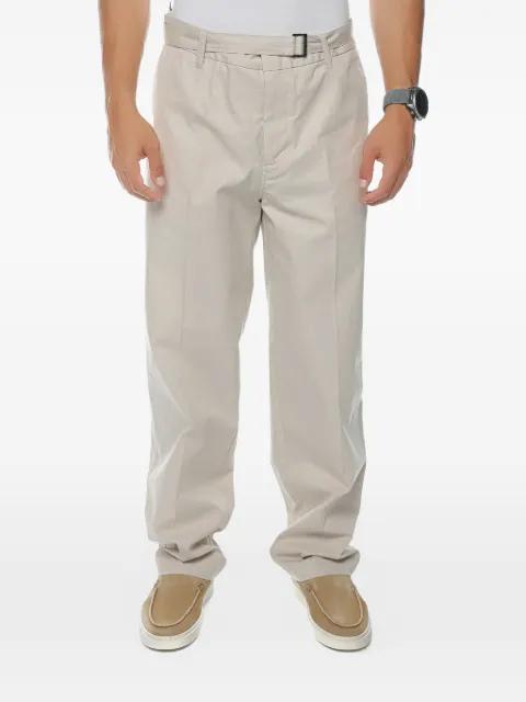 belted straight-leg trousers by EMPORIO ARMANI
