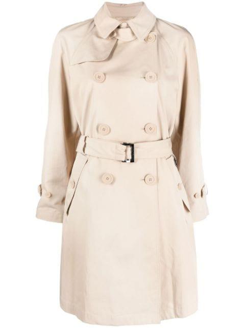 belted trench coat by EMPORIO ARMANI