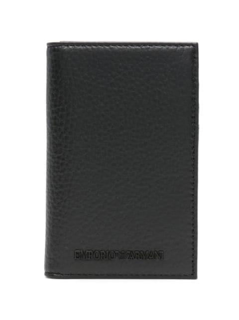 bi-fold leather cardholder by EMPORIO ARMANI