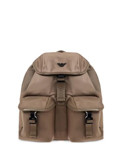 buckle flap backpack by EMPORIO ARMANI