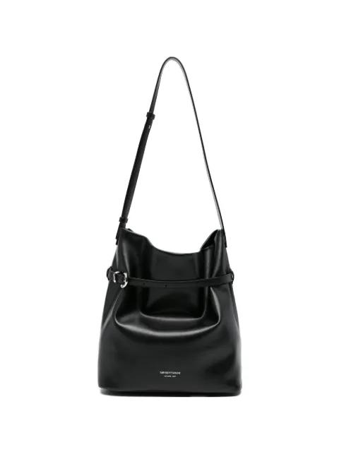 buckle strap bucket bag by EMPORIO ARMANI