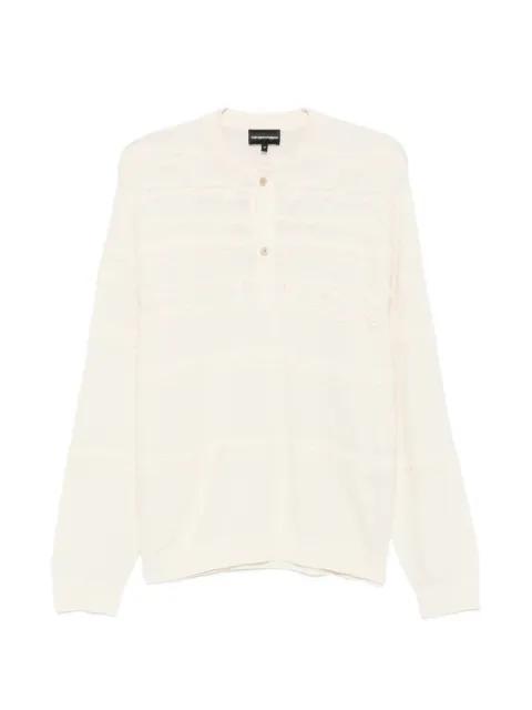 button patterned sweater by EMPORIO ARMANI