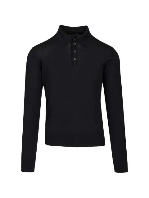 button polo sweater by EMPORIO ARMANI